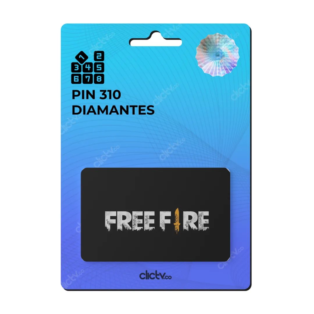 Gift Card de FF – 310 Creditos + 31 Bono free fire latam